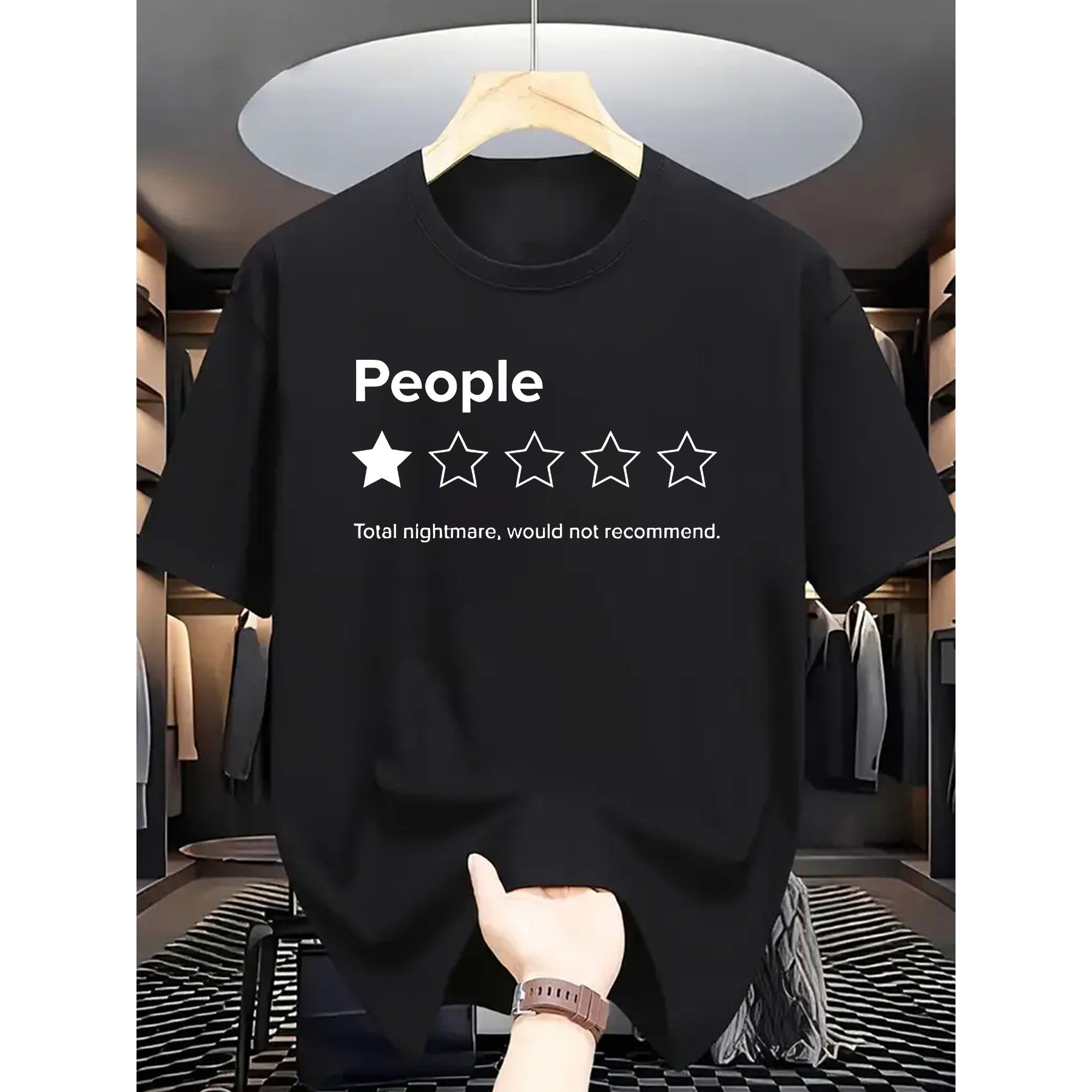 Men'S Fashion Reviews - People 1 Star Review Baskılı Grafik