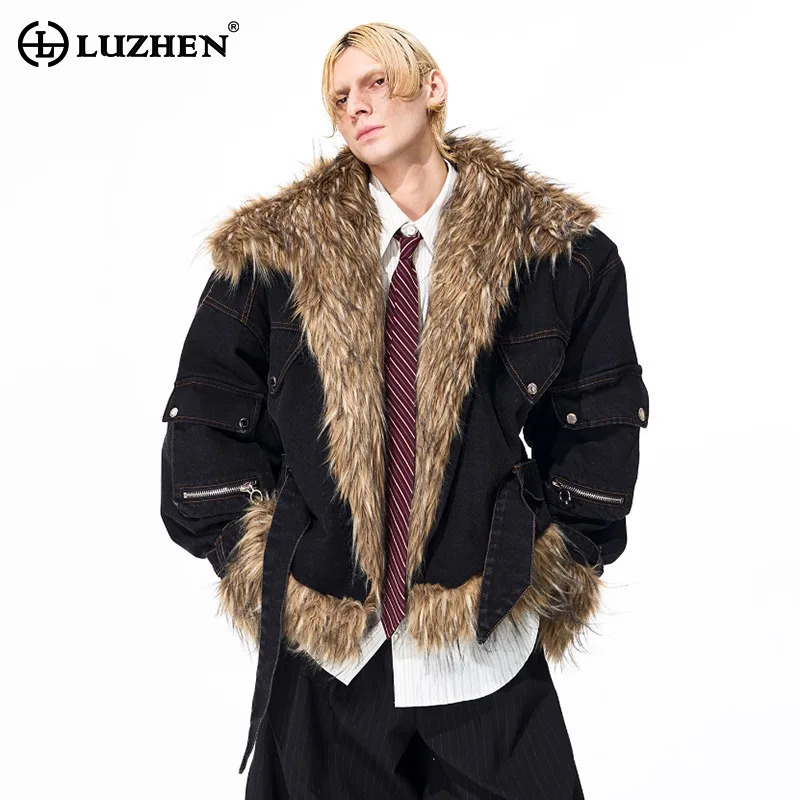 Fashion Harness Men - LUZHEN Moda Kişiselleştirilmiş Suni Kürk Eklemeli