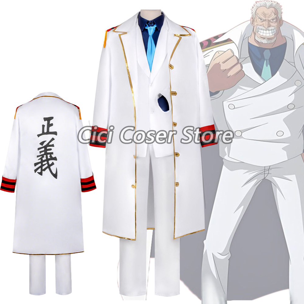 Trench Coat Men - Anime Vice Admiral Monkey·D·Garp Cosplay Kostüm