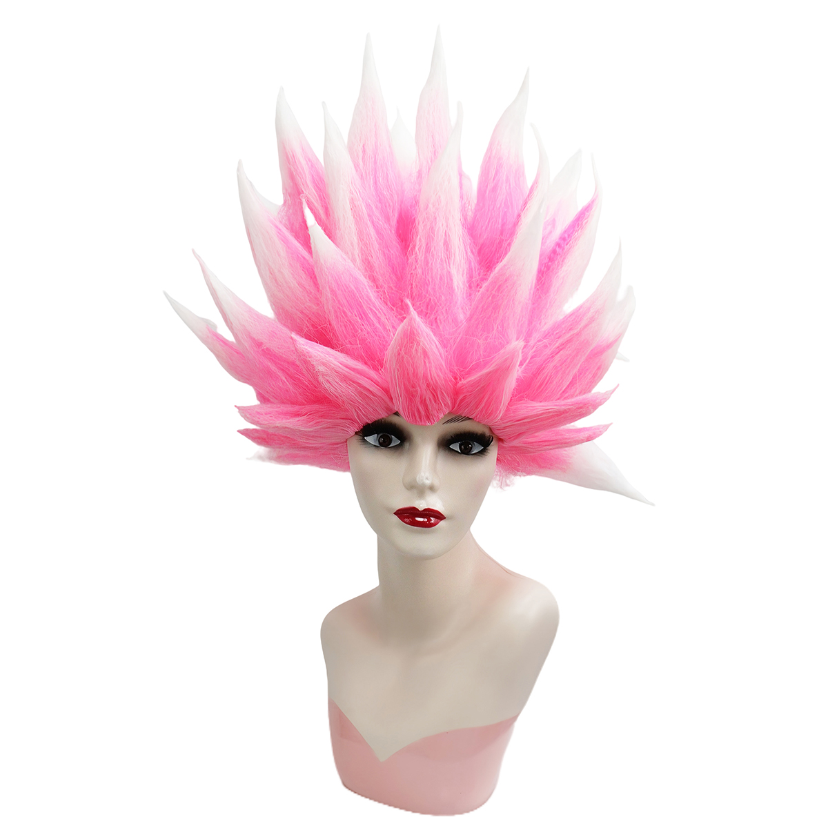 Men Fashion Hair Style - Anxin Marka Sentetik Elyaf Peruk: Pembe