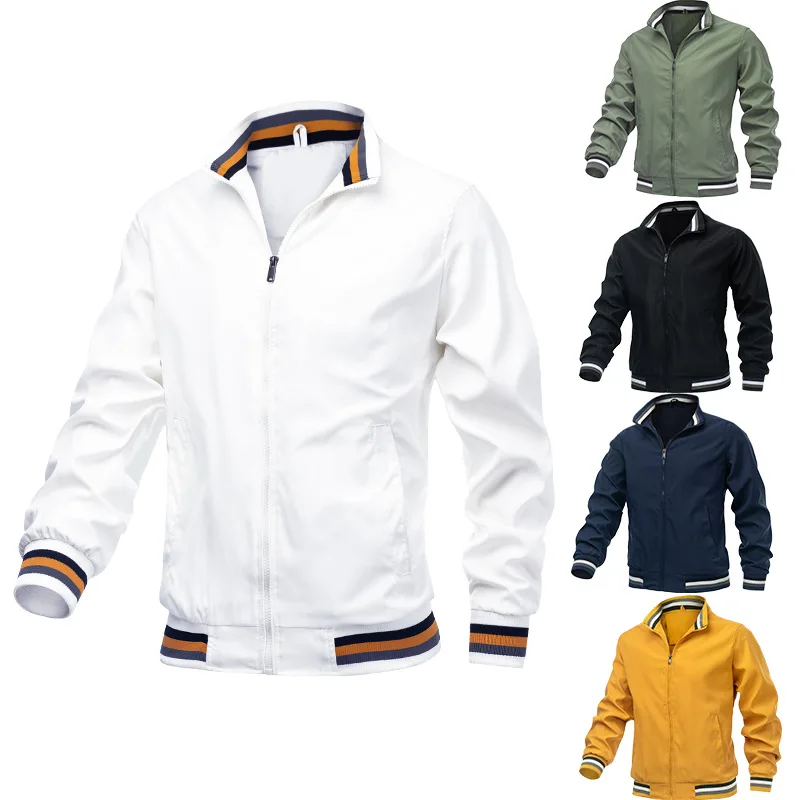 Bomber Jacket Men - İlkbahar Sonbahar Bombacı Ceket Erkekler Siyah