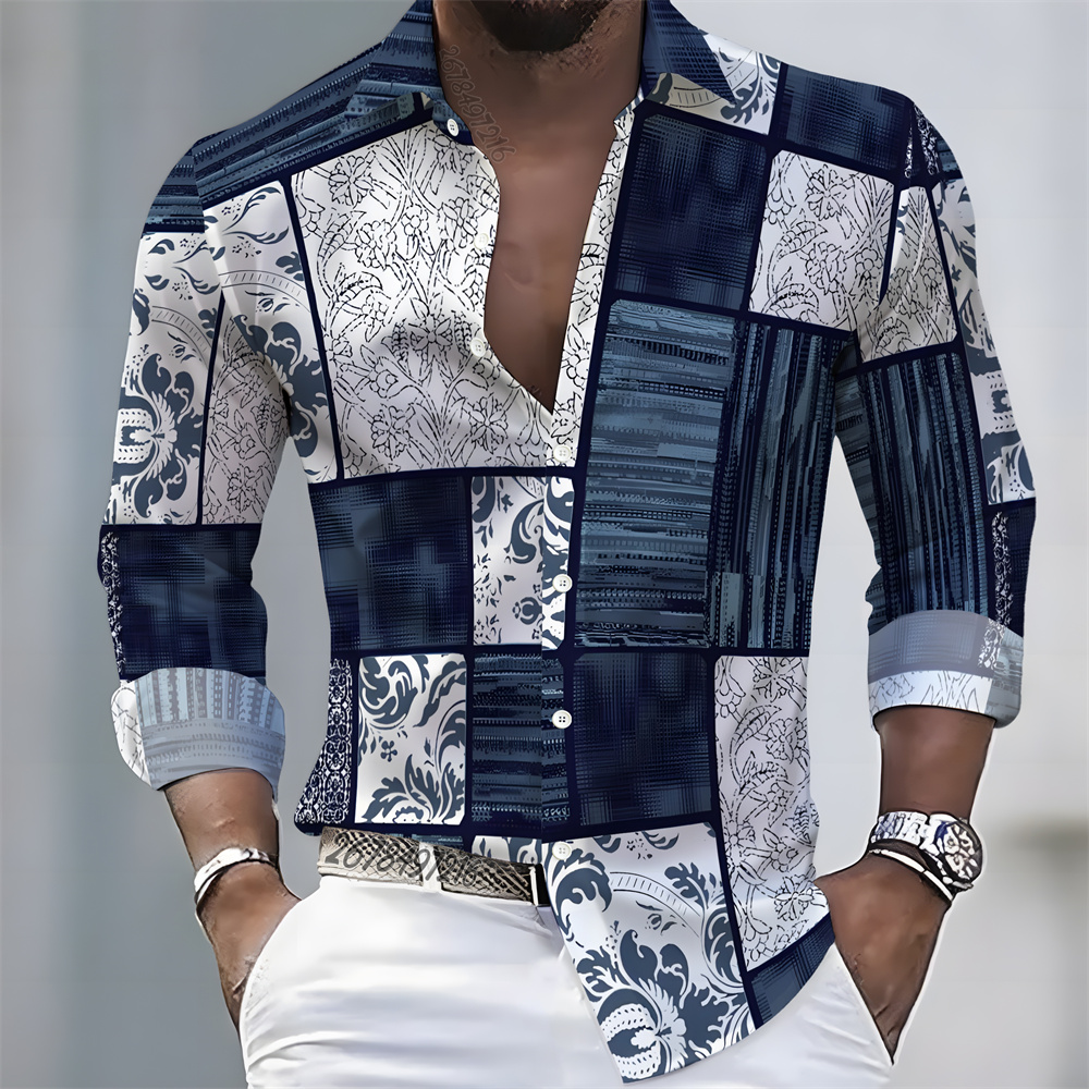 Quality Men'S Fashion - Erkek Hafif Lüks Tarzı Renk Bloklu