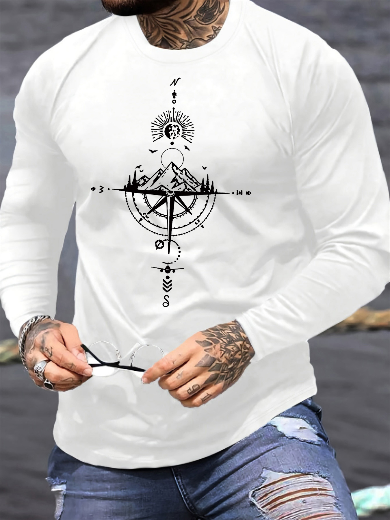Men'S Fashion Trends 2025 - %100 saf pamuklu erkek uzun kollu