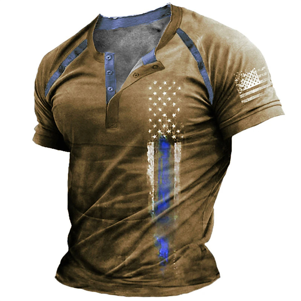 Quality Men'S Fashion - Komik 3D Amerikan Bayrağı Baskı erkek