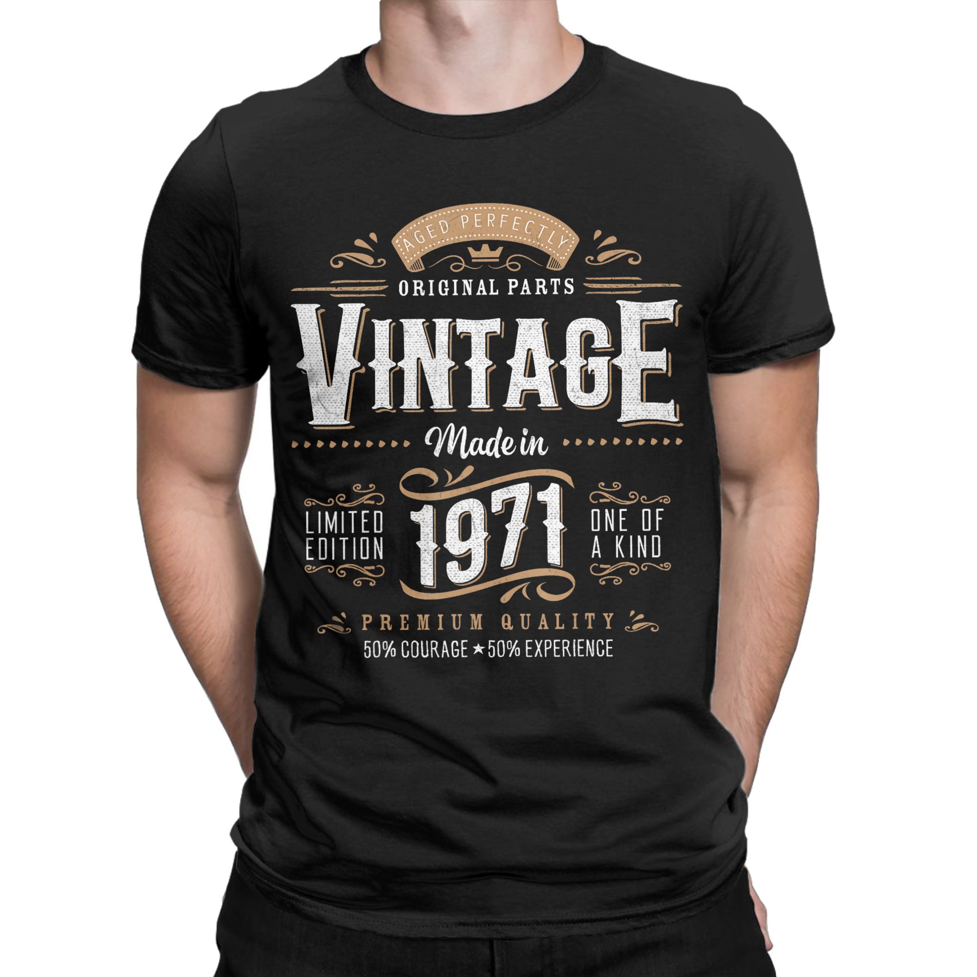 Men'S Fashion Labels - Erkekler kadın Vintage 1971 Etiket 55.