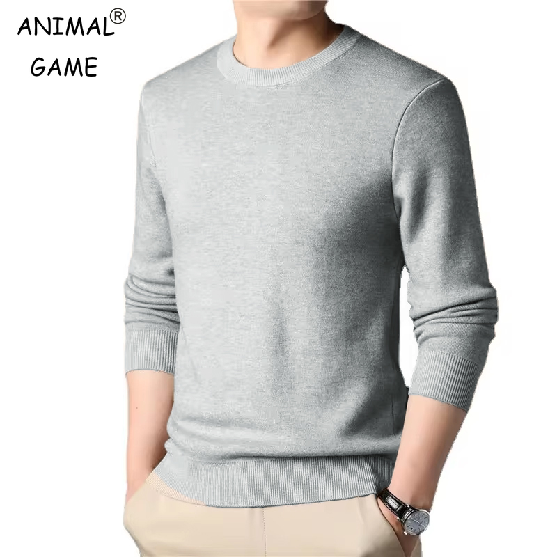 Knitted Cardigan Men - Erkek Düz Renk Örme Kazak Kazak