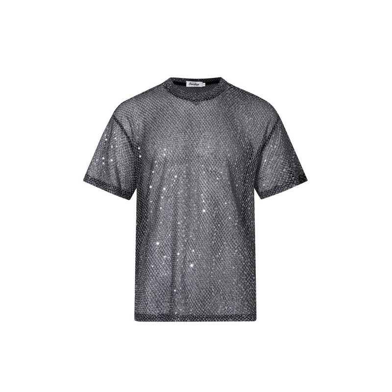 Men'S Fashion Night Out - Erkek Moda Hollow Out T Shirt