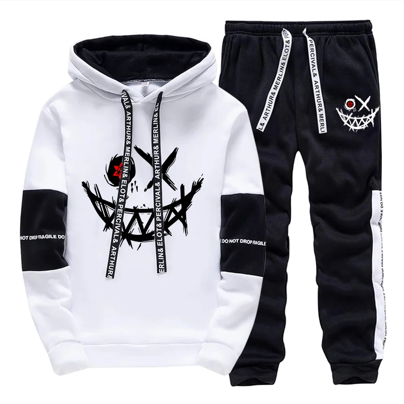 Men'S Fashion Outfits - Erkek Takımı/Hoodie/Pantolon 2026 Sonbahar Günlük Rahat