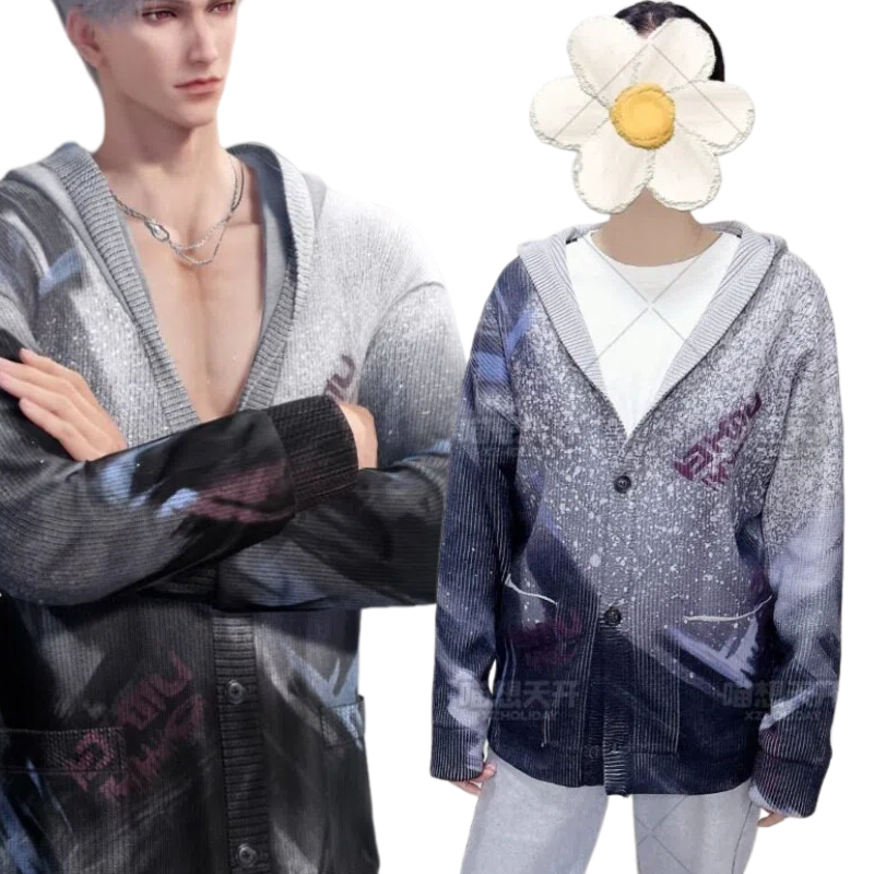 Knitted Cardigan Men - Sylus Kostüm Oyunu Aşk ve Deepspace
