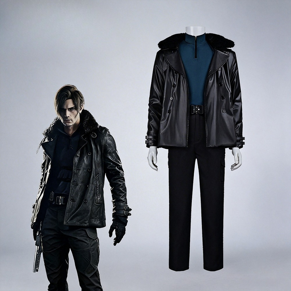 Bomber Jacket Men - Oyun Leon Kennedy Re9 Evil Cosplay