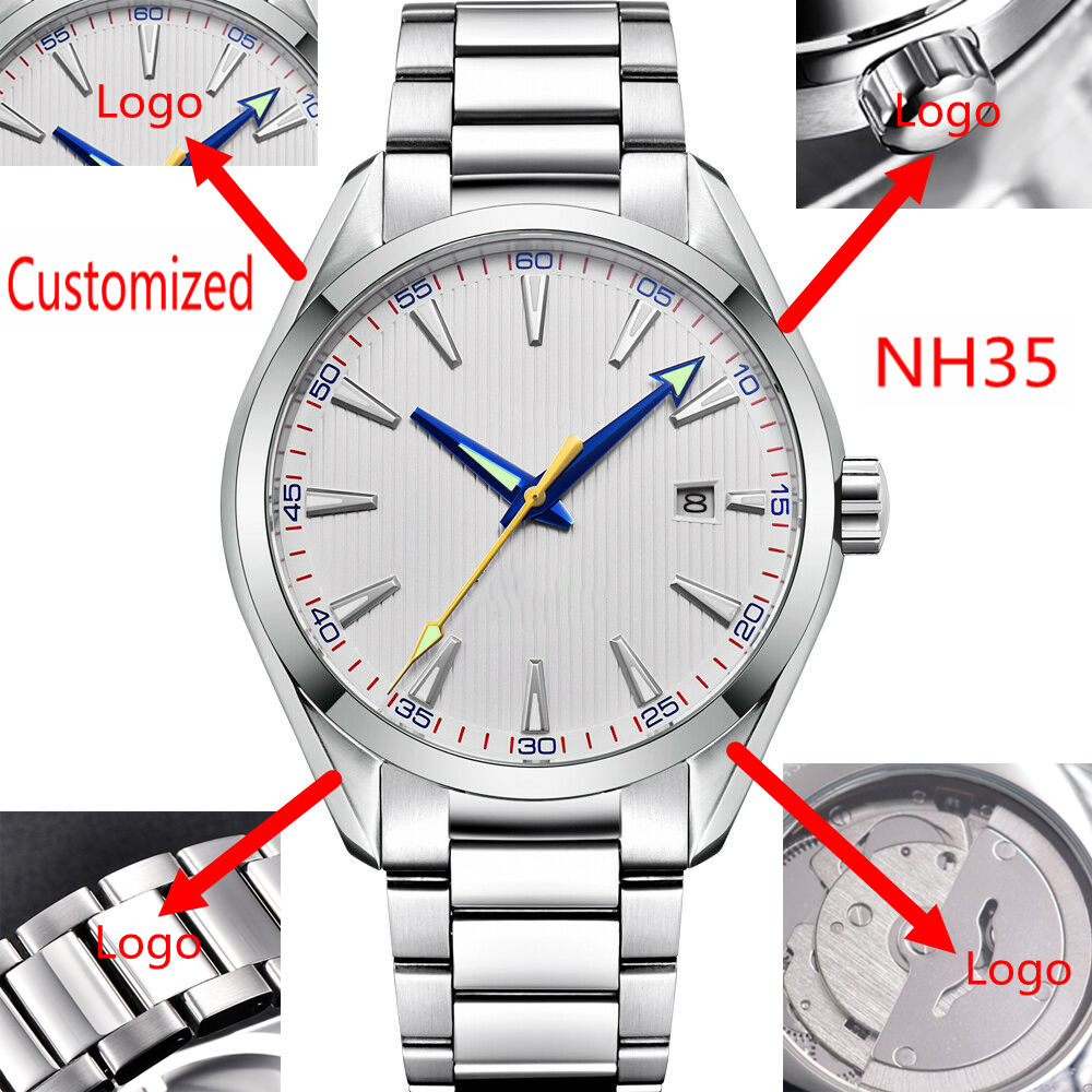 Men'S Fashion Logo - Özel Logo 41mm Erkekler Miyota/NH35 Otomatik