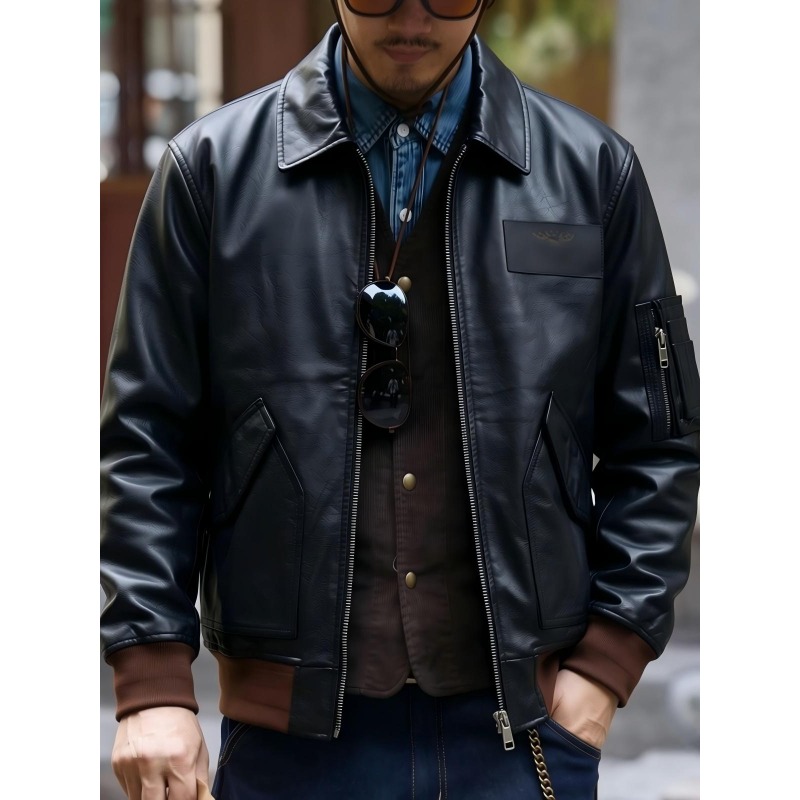 Bomber Jacket Men - 45P Vintage Aviator Uçuş Ceketi Erkek