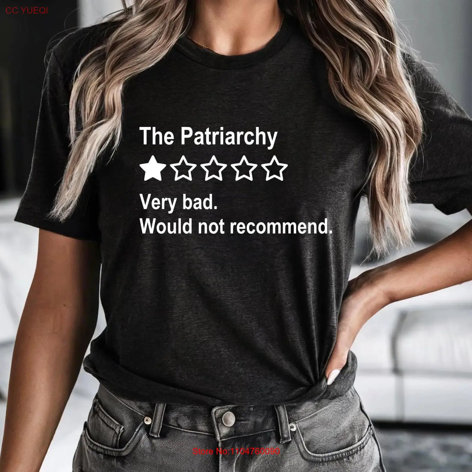 Men'S Fashion Reviews - Patriarşal Sistem Kötü İnceleme Tişörtü Anti