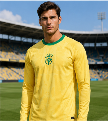Quality Men'S Fashion - Brezilya 2026 Hatıra Sürümü 3D Baskılı