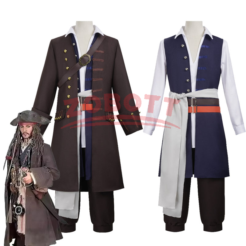 Kaptan Jack Sparrow Cosplay Ko - Trench Coat Men incelemesi ve fiyatı
