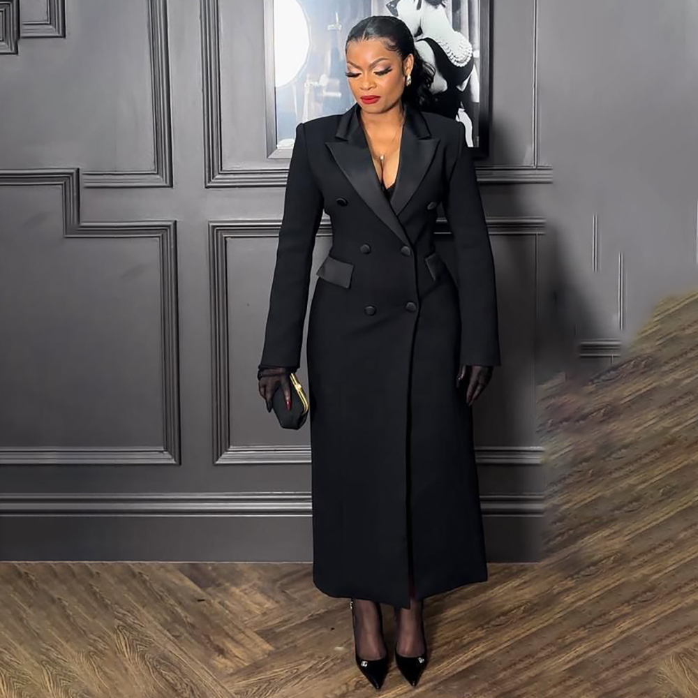 Lüks Siyah kadın Blazer Moda K - Men'S Fashion All Black Outfit incelemesi ve fiyatı