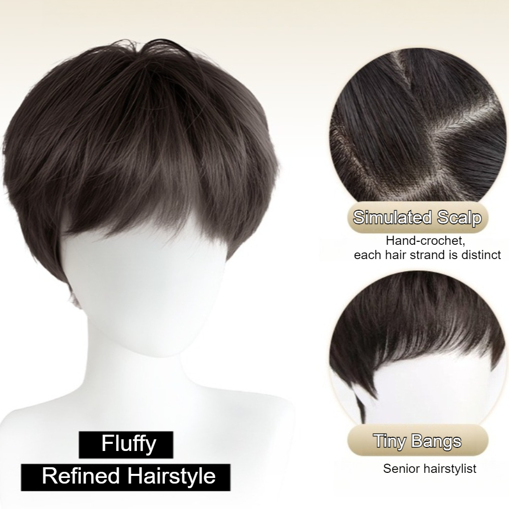Erkekler İçin Sentetik Düz Saç - Men Fashion Hair Style incelemesi ve fiyatı