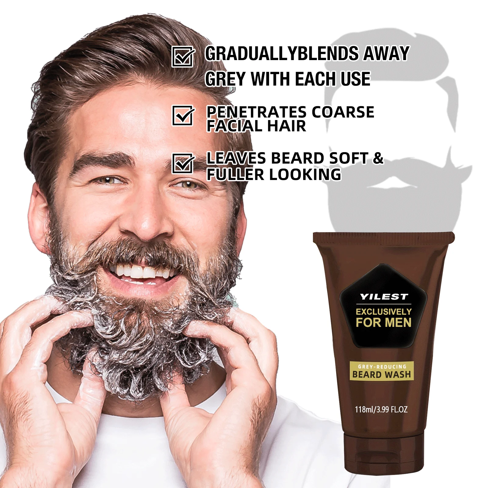 1-3 Adet Erkek Sakal Siyah Boy - Men Fashion Hair Style incelemesi ve fiyatı