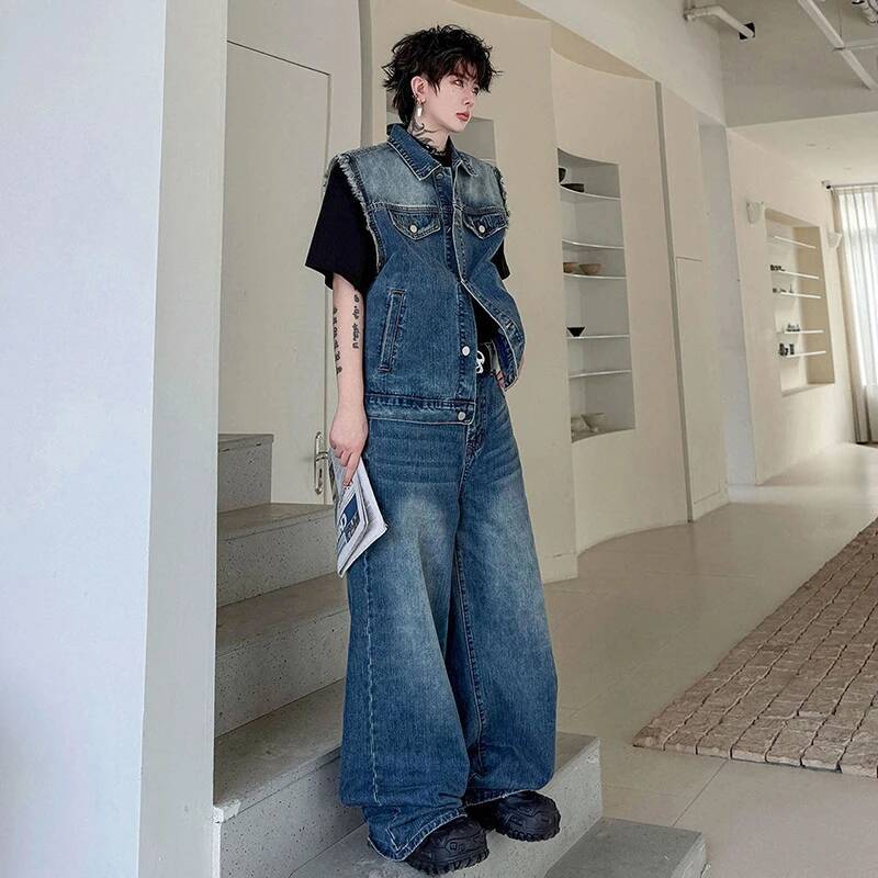 LUZHEN 2026 Yaz Denim Iki parç - Men'S Fashion For Summer 2026 incelemesi ve fiyatı
