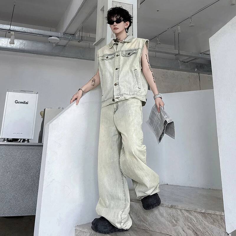 LUZHEN 2026 Yaz Denim Iki parç - Men'S Fashion For Summer 2026 incelemesi ve fiyatı
