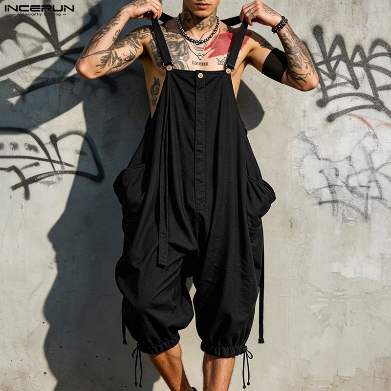 INCERUN erkek tulumlar katı as - Fashion Harness Men incelemesi ve fiyatı