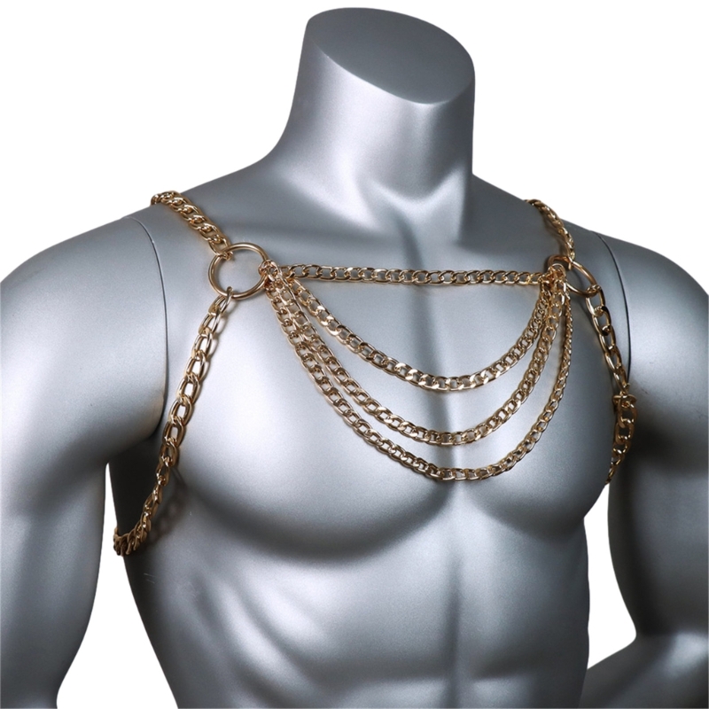 Erkek Seksi Metal Gövde Göğüs  - Fashion Harness Men incelemesi ve fiyatı