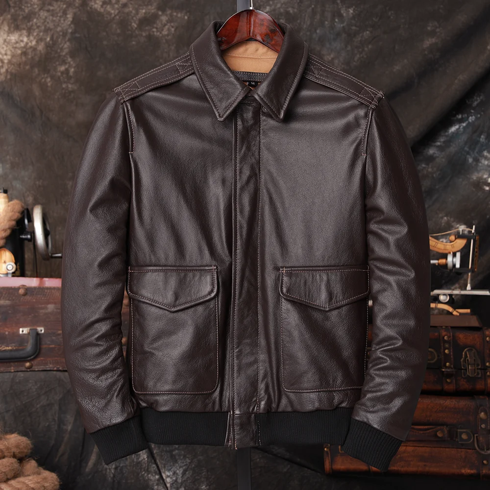 Bomber A2 Pilot Hakiki Deri Ce - Bomber Jacket Men incelemesi ve fiyatı