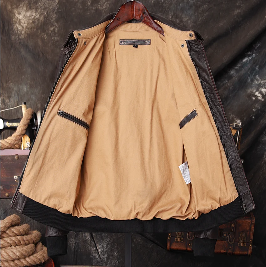 Bomber A2 Pilot Hakiki Deri Ce - Bomber Jacket Men incelemesi ve fiyatı