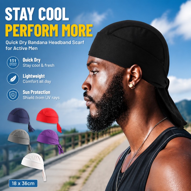 Hızlı Kuruyan Polyester Bandan - Men'S Fashion With Hat incelemesi ve fiyatı