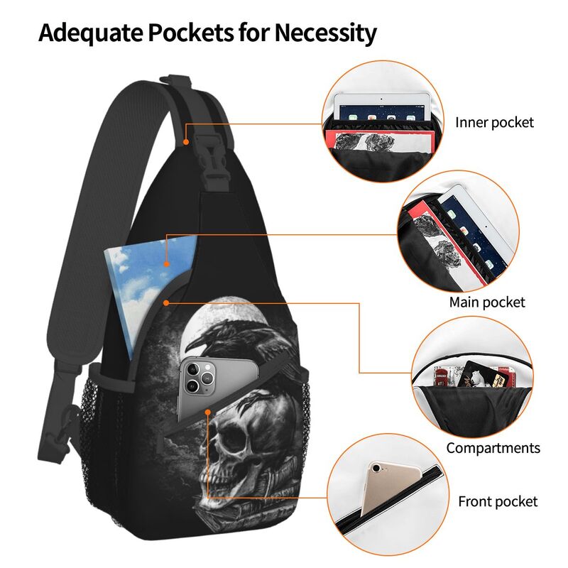 Karga kafatası Sling Crossbody - Fashion Harness Men incelemesi ve fiyatı