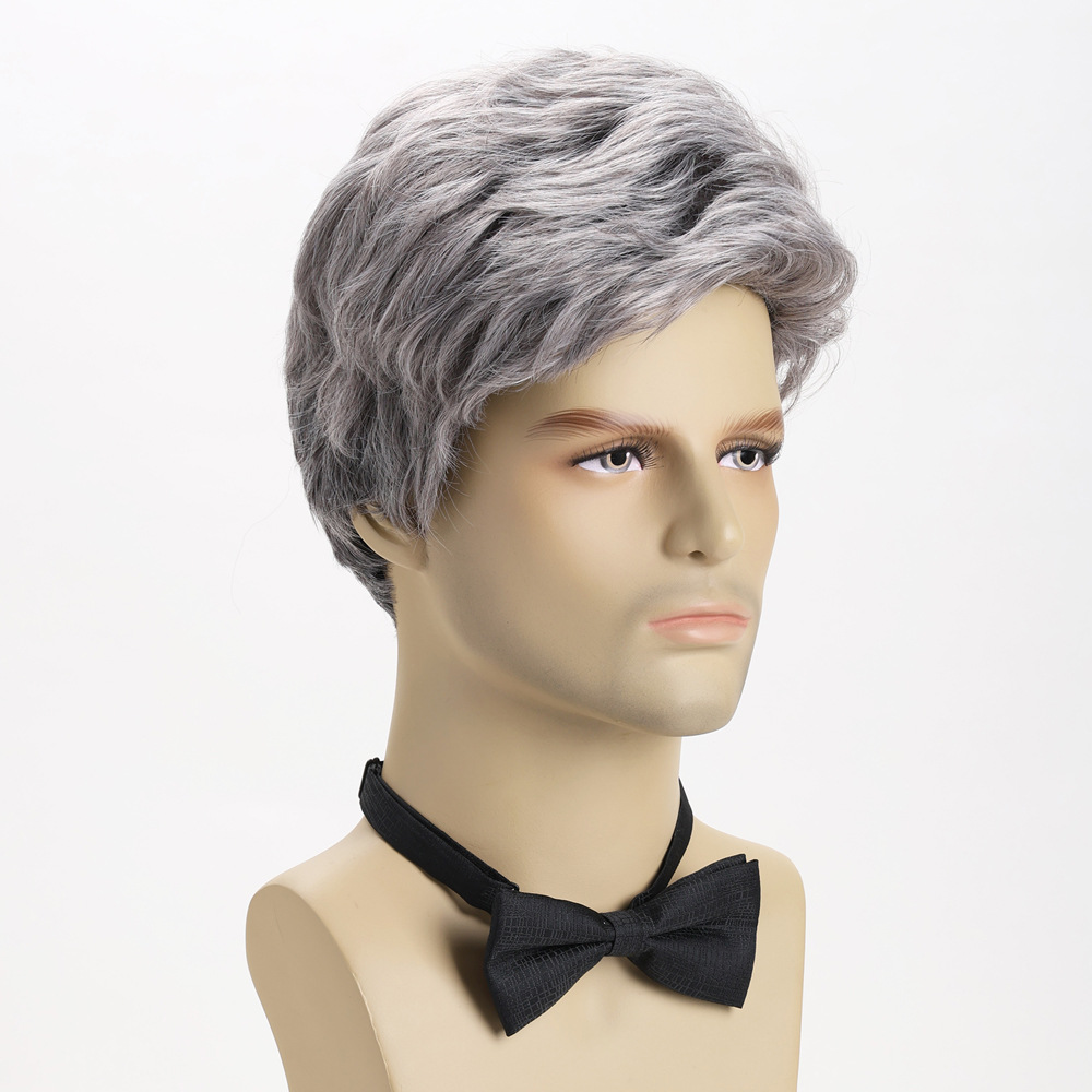 Sentetik Gümüş Gri Kısa Peruk  - Men Fashion Hair Style incelemesi ve fiyatı