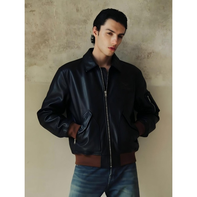 45P Vintage Aviator Uçuş Ceket - Bomber Jacket Men incelemesi ve fiyatı